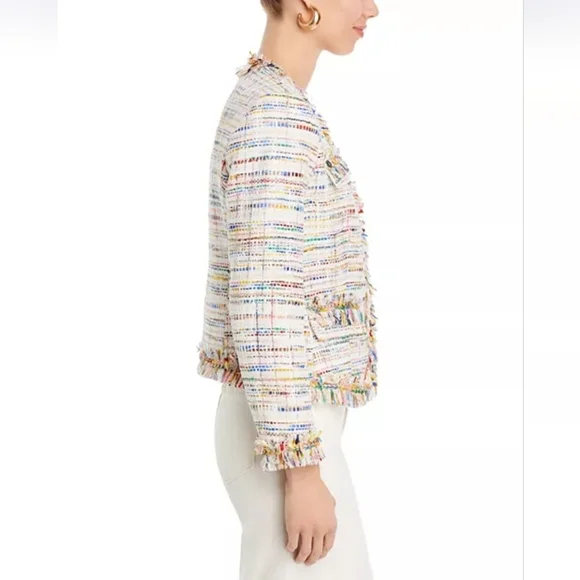 NWT Kobi Halperin Devyn Tweed Blazer In JKI Rainbow Size XS - Picture 3 of 16